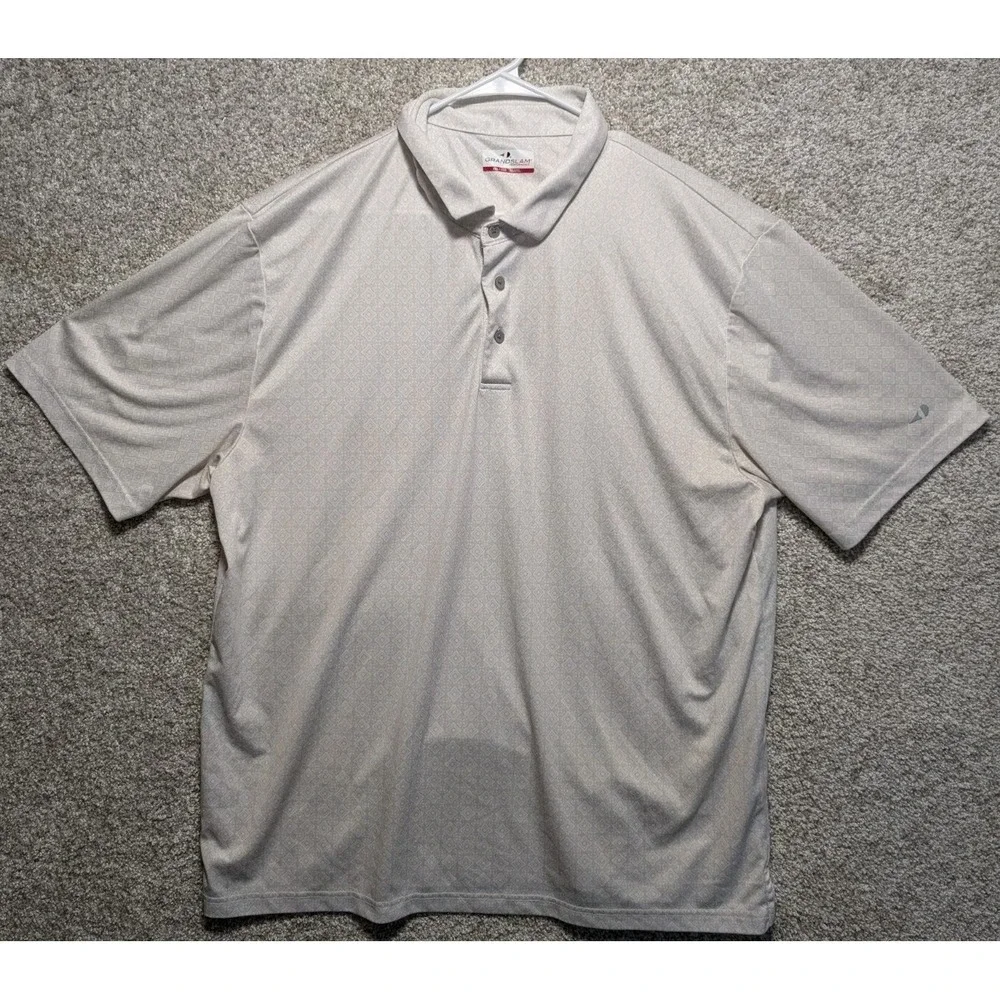 Grand Slam Athletic Golf‎ Polo Shirt Men's Size XXL Gray Short Sleeve Collared